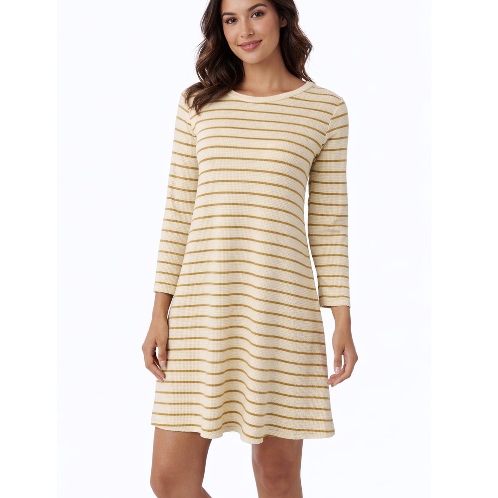 Toad‎ & Co Foothill Swing Dress Women's Long Sleeve Thermal XS Organic Cotton